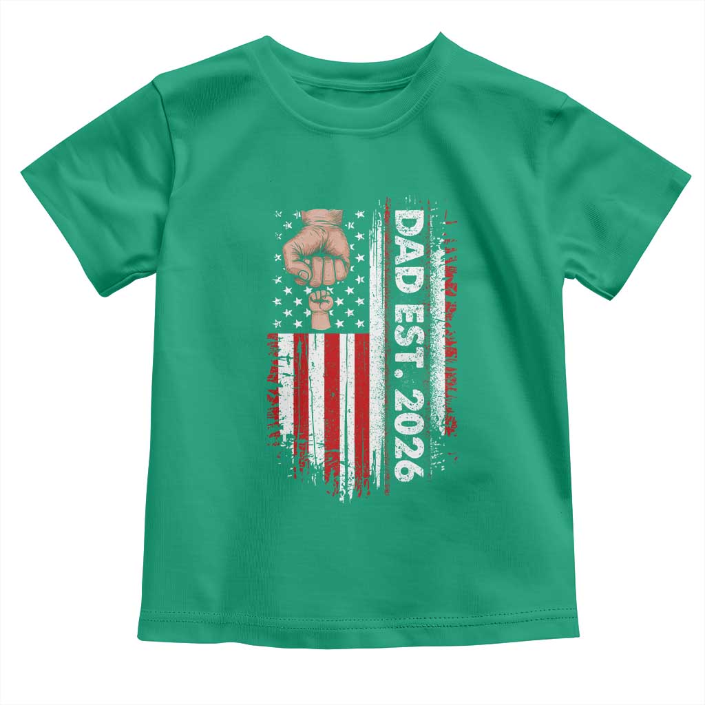 New Dad 2026 Toddler T Shirt Patriotic US American Flag Gifts Fathers Day