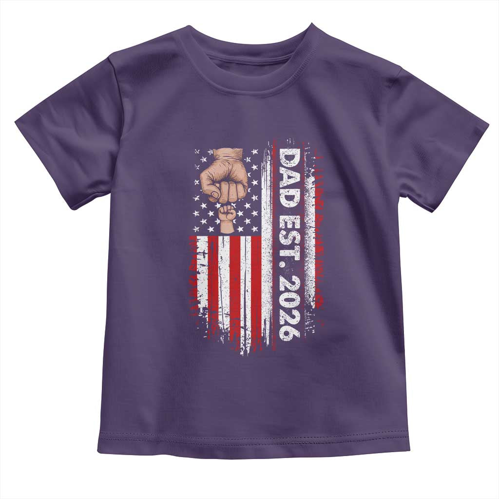 New Dad 2026 Toddler T Shirt Patriotic US American Flag Gifts Fathers Day
