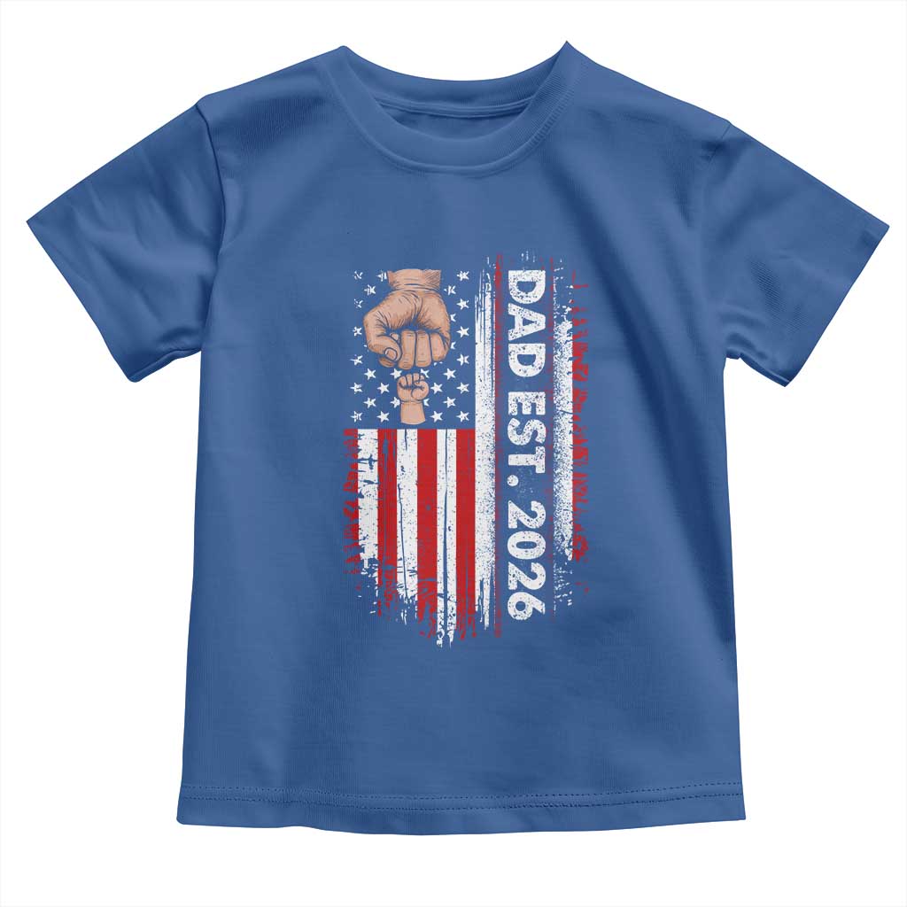 New Dad 2026 Toddler T Shirt Patriotic US American Flag Gifts Fathers Day