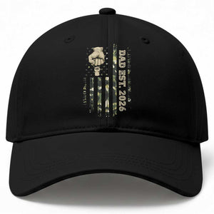 New Dad 2026 Baseball Cap Camo American Flag Military Dad Father's Day