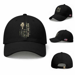 New Dad 2026 Baseball Cap Camo American Flag Military Dad Father's Day