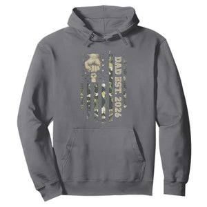 New Dad 2026 Hoodie Camo American Flag Military Dad Father's Day