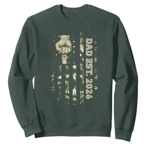 New Dad 2026 Sweatshirt Camo American Flag Military Dad Father's Day