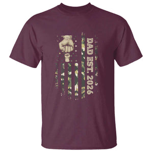 New Dad 2026 T Shirt Camo American Flag Military Dad Father's Day