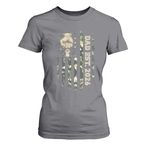New Dad 2026 T Shirt For Women Camo American Flag Military Dad Father's Day