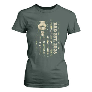 New Dad 2026 T Shirt For Women Camo American Flag Military Dad Father's Day