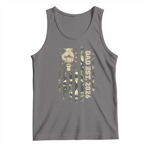 New Dad 2026 Tank Top Camo American Flag Military Dad Father's Day