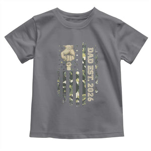 New Dad 2026 Toddler T Shirt Camo American Flag Military Dad Father's Day