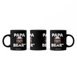 Papa Bear Father's Day Coffee Mug America 250th Anniversary USA Flag July 4th