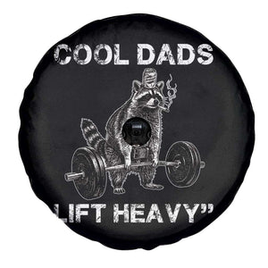 Cool Dads Lift Heavy Spare Tire Cover Gym Dad Raccoon