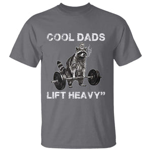 Cool Dads Lift Heavy T Shirt Gym Dad Raccoon