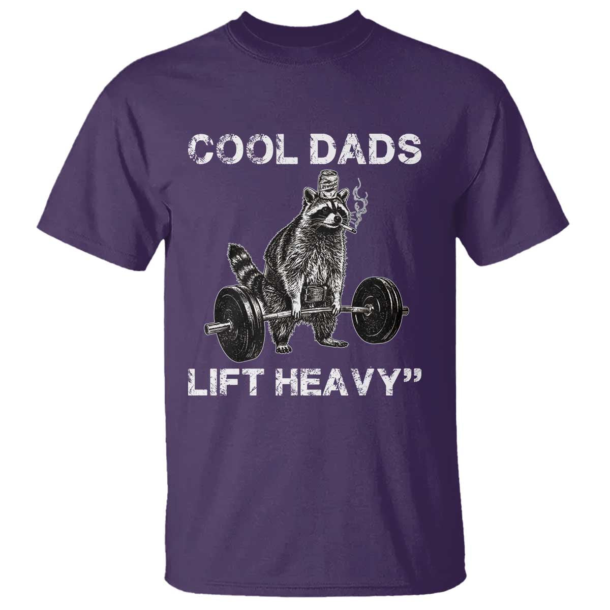 Cool Dads Lift Heavy T Shirt Gym Dad Raccoon