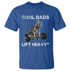 Cool Dads Lift Heavy T Shirt Gym Dad Raccoon