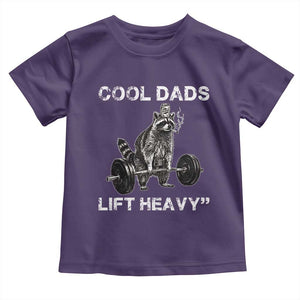 Cool Dads Lift Heavy Toddler T Shirt Gym Dad Raccoon TS14 Purple Print Your Wear