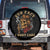 Funny Skull Sarcastic Spare Tire Cover Fun Fact I Don Not Care TS14 No hole Black Print Your Wear