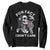 Funny Skeleton Smoking Sweatshirt Fun Fact I Don Not Care Sarcastic Women Skull TS14 Black Print Your Wear