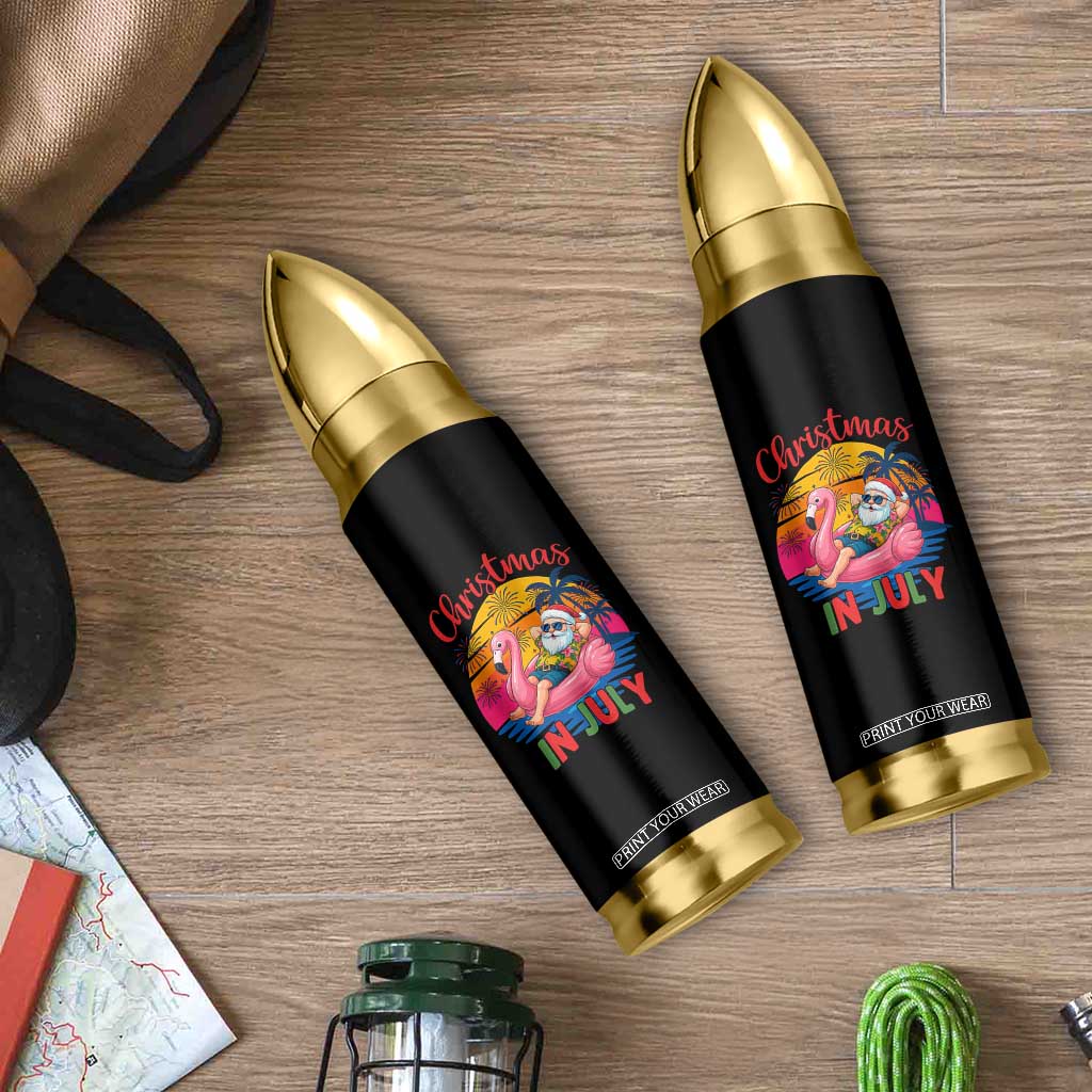 Funny Hawaiian Christmas Bullet Tumbler Santa Beach Tropical Xmas TS14 Print Your Wear