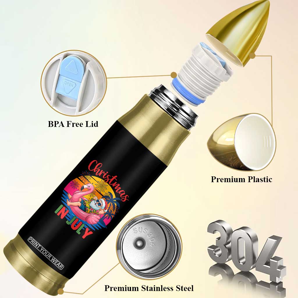 Funny Hawaiian Christmas Bullet Tumbler Santa Beach Tropical Xmas TS14 Print Your Wear