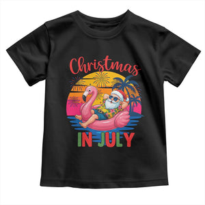 Funny Hawaiian Christmas Toddler T Shirt Santa Beach Tropical Xmas TS14 Black Print Your Wear