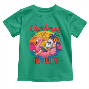 Funny Hawaiian Christmas Toddler T Shirt Santa Beach Tropical Xmas TS14 Irish Green Print Your Wear