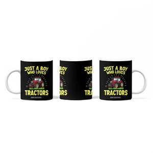 Funny Farming Tractor Coffee Mug Just A Boy Who Loves Tractors TS14 Print Your Wear