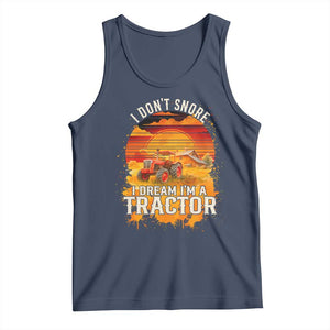 Funny Tractor Tank Top I Do Not Snore I Dream I Am A Tractor TS14 Navy Print Your Wear