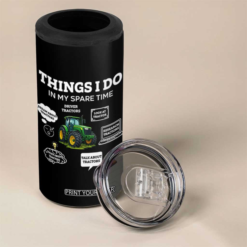 Funny Farmers 4 in 1 Can Cooler Tumbler Things I Do In My Spare Time TS14 Print Your Wear
