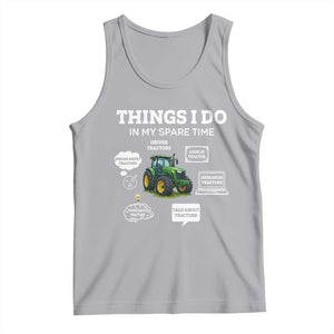 Funny Farmers Tank Top Things I Do In My Spare Time TS14 Athletic Heather Print Your Wear