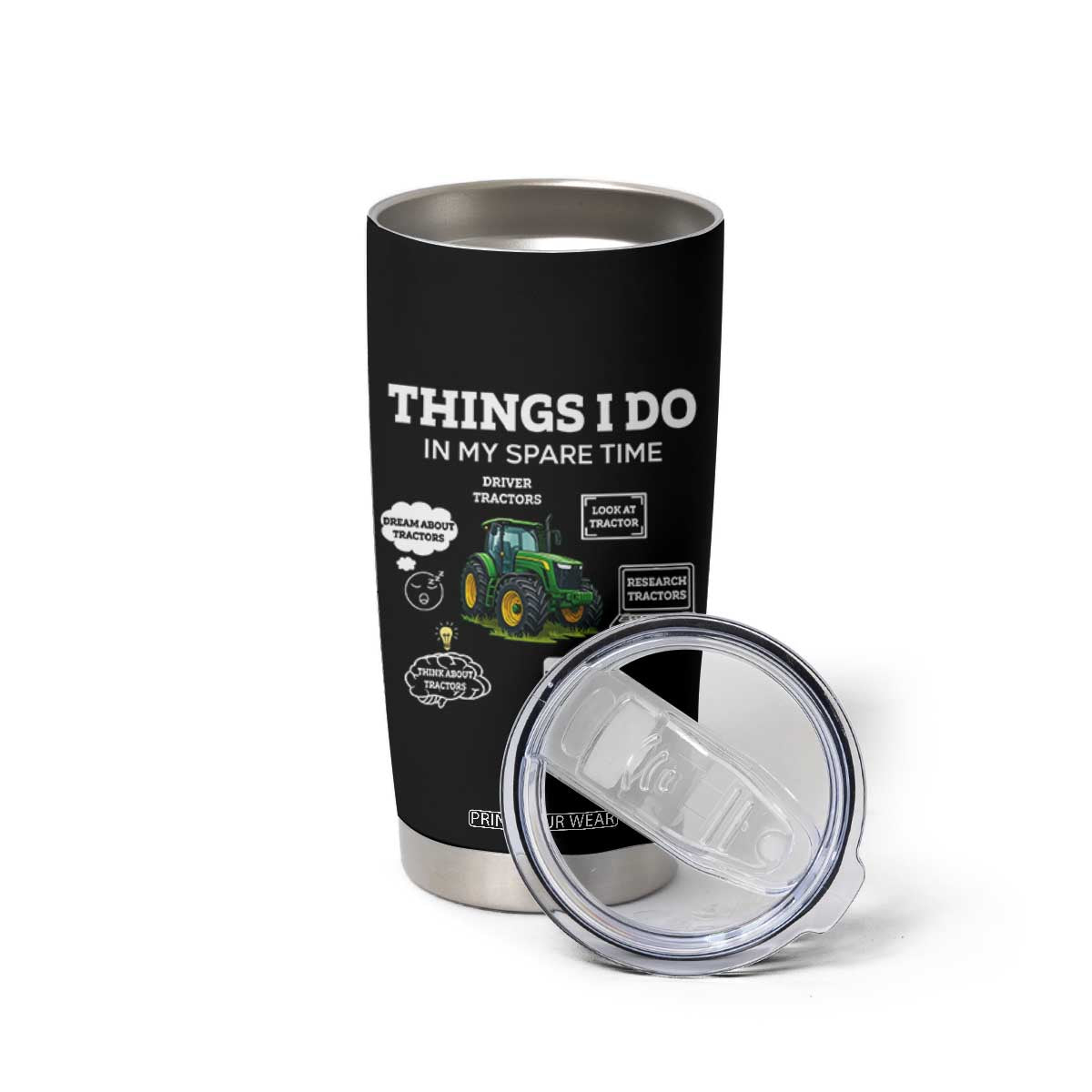 Funny Farmers Tumbler Cup Things I Do In My Spare Time TS14 Print Your Wear