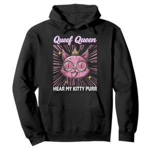 Queef Queen Cat Meme Hoodie Funny Inappropriate Adult Humor TS14 Black Print Your Wear