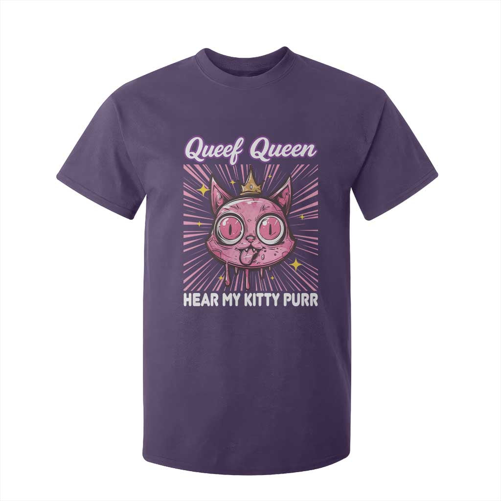 Queef Queen Cat Meme T Shirt For Kid Funny Inappropriate Adult Humor TS14 Purple Print Your Wear