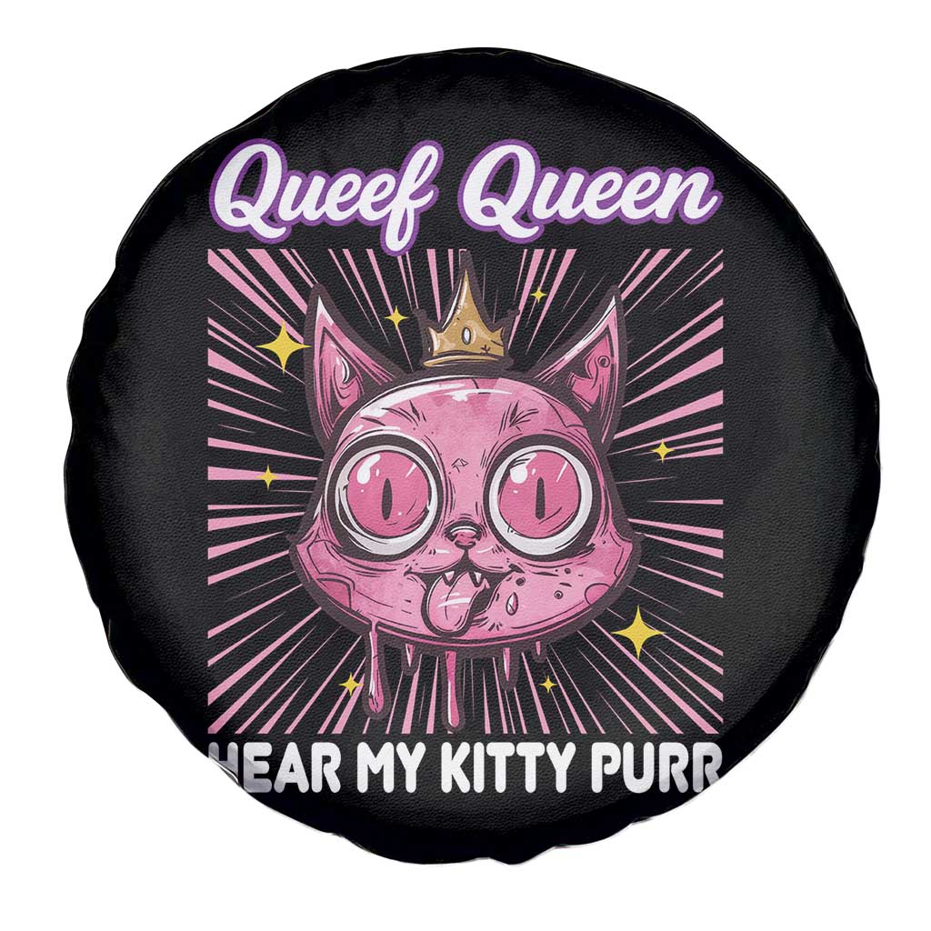 Queef Queen Cat Meme Spare Tire Cover Funny Inappropriate Adult Humor TS14 Print Your Wear