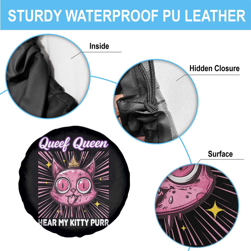 Queef Queen Cat Meme Spare Tire Cover Funny Inappropriate Adult Humor TS14 Print Your Wear