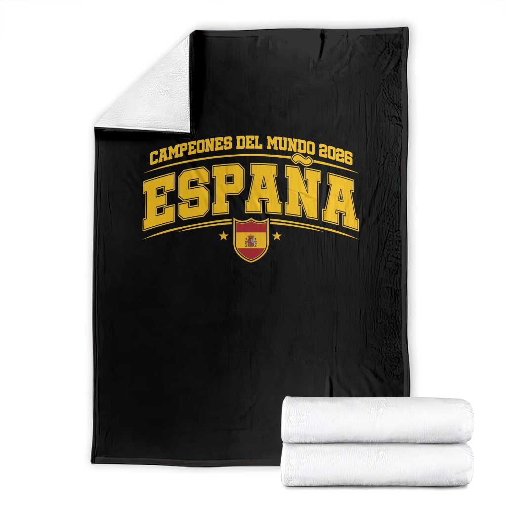Spain Champions 2026 Throw Blanket Espana Soccer Football Fan Spanish Flag