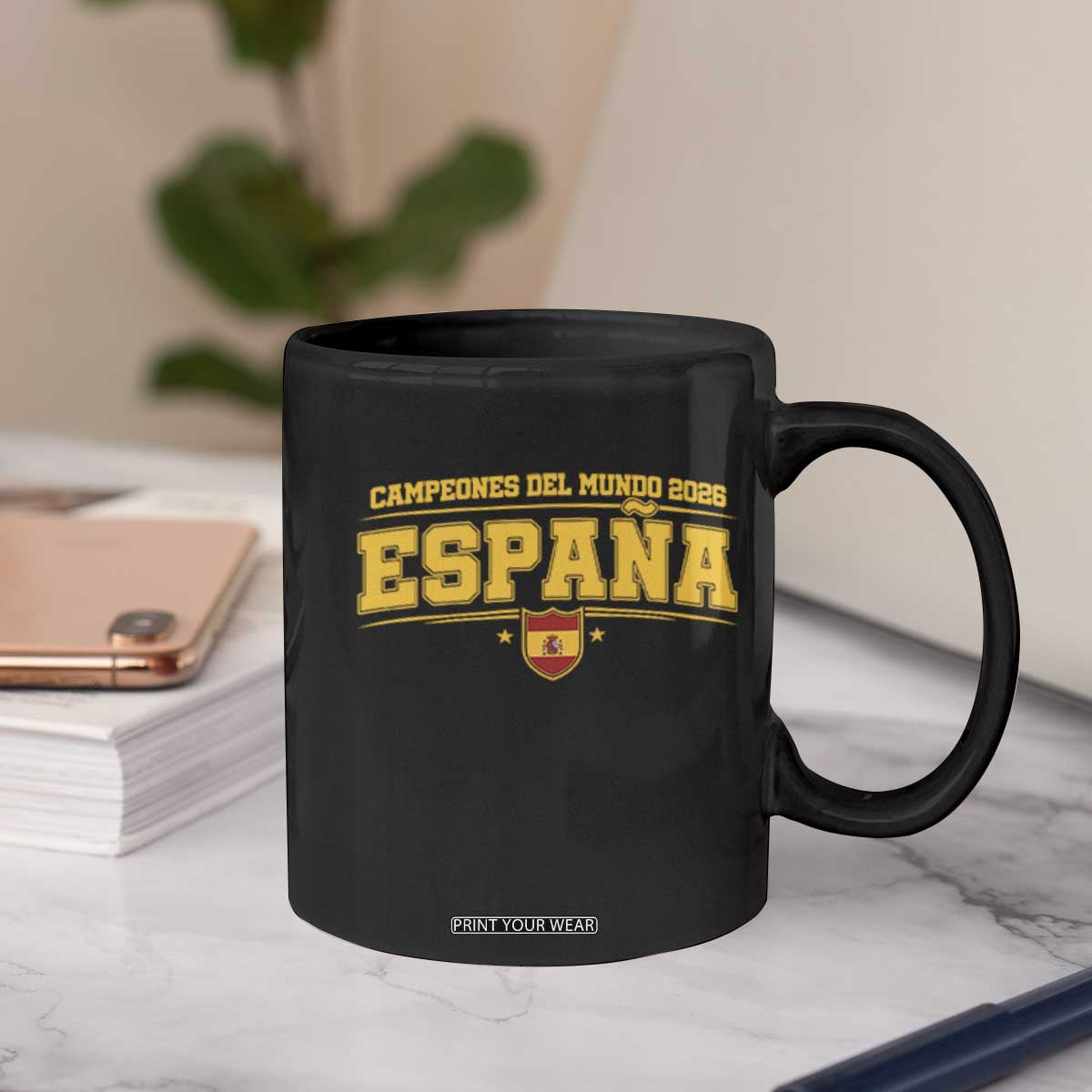 Spain Champions 2026 Coffee Mug Espana Soccer Football Fan Spanish Flag