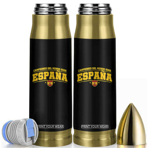Spain Champions 2026 Bullet Tumbler Espana Soccer Football Fan Spanish Flag