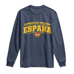 Spain Champions 2026 Long Sleeve Shirt Espana Soccer Football Fan Spanish Flag