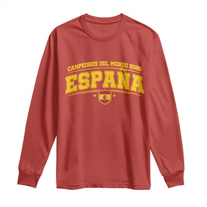 Spain Champions 2026 Long Sleeve Shirt Espana Soccer Football Fan Spanish Flag