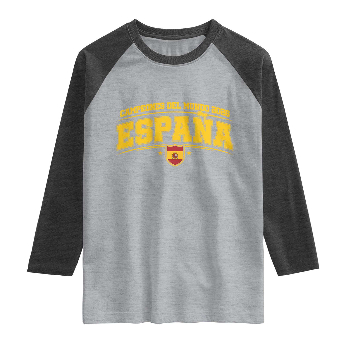 Spain Champions 2026 Raglan Shirt Espana Soccer Football Fan Spanish Flag