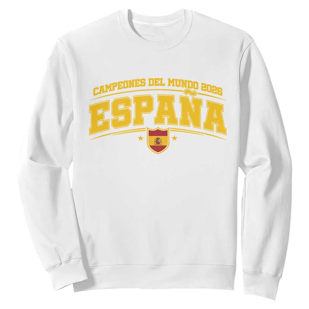 Spain Champions 2026 Sweatshirt Espana Soccer Football Fan Spanish Flag