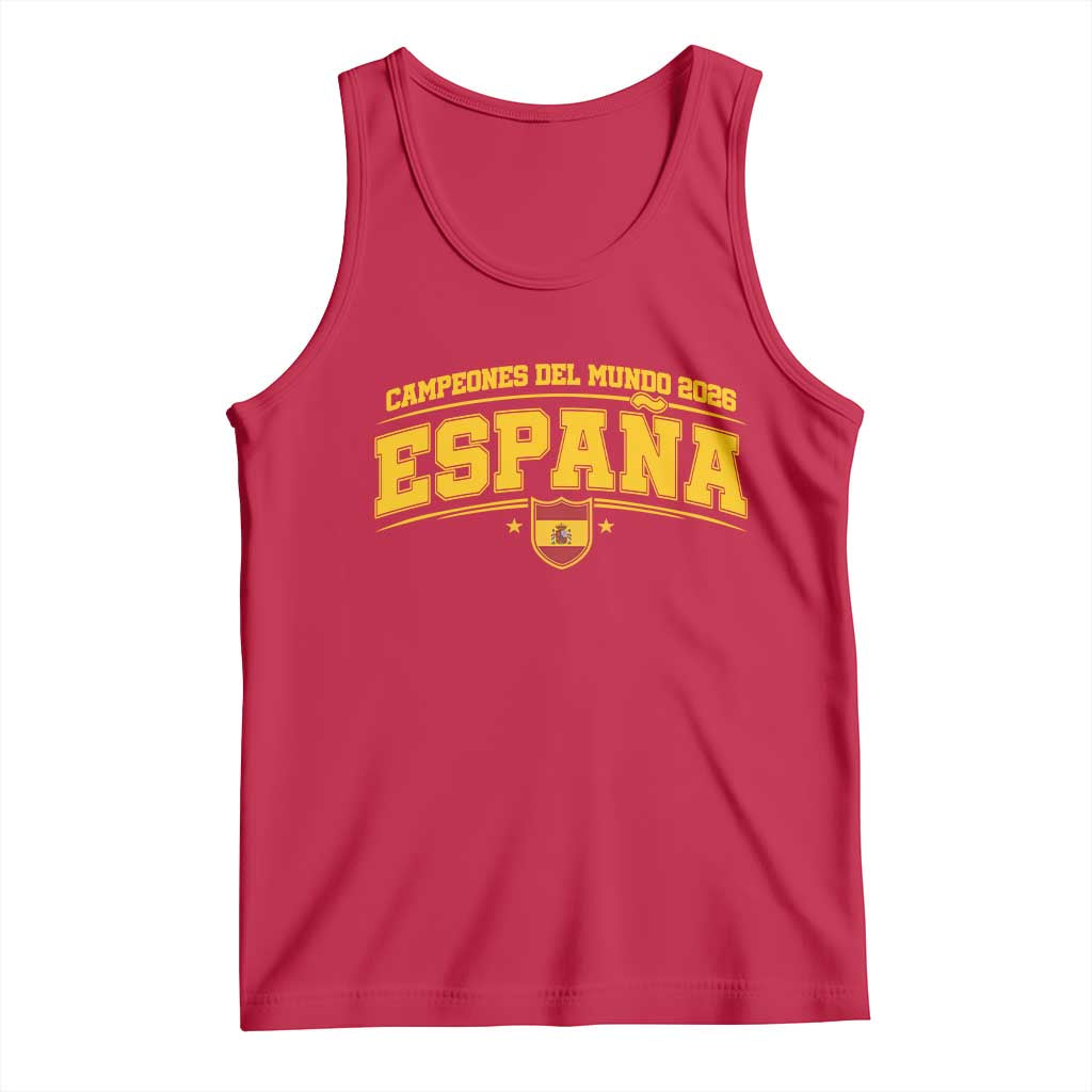 Spain Champions 2026 Tank Top Espana Soccer Football Fan Spanish Flag