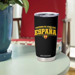 Spain Champions 2026 Tumbler Cup Espana Soccer Football Fan Spanish Flag