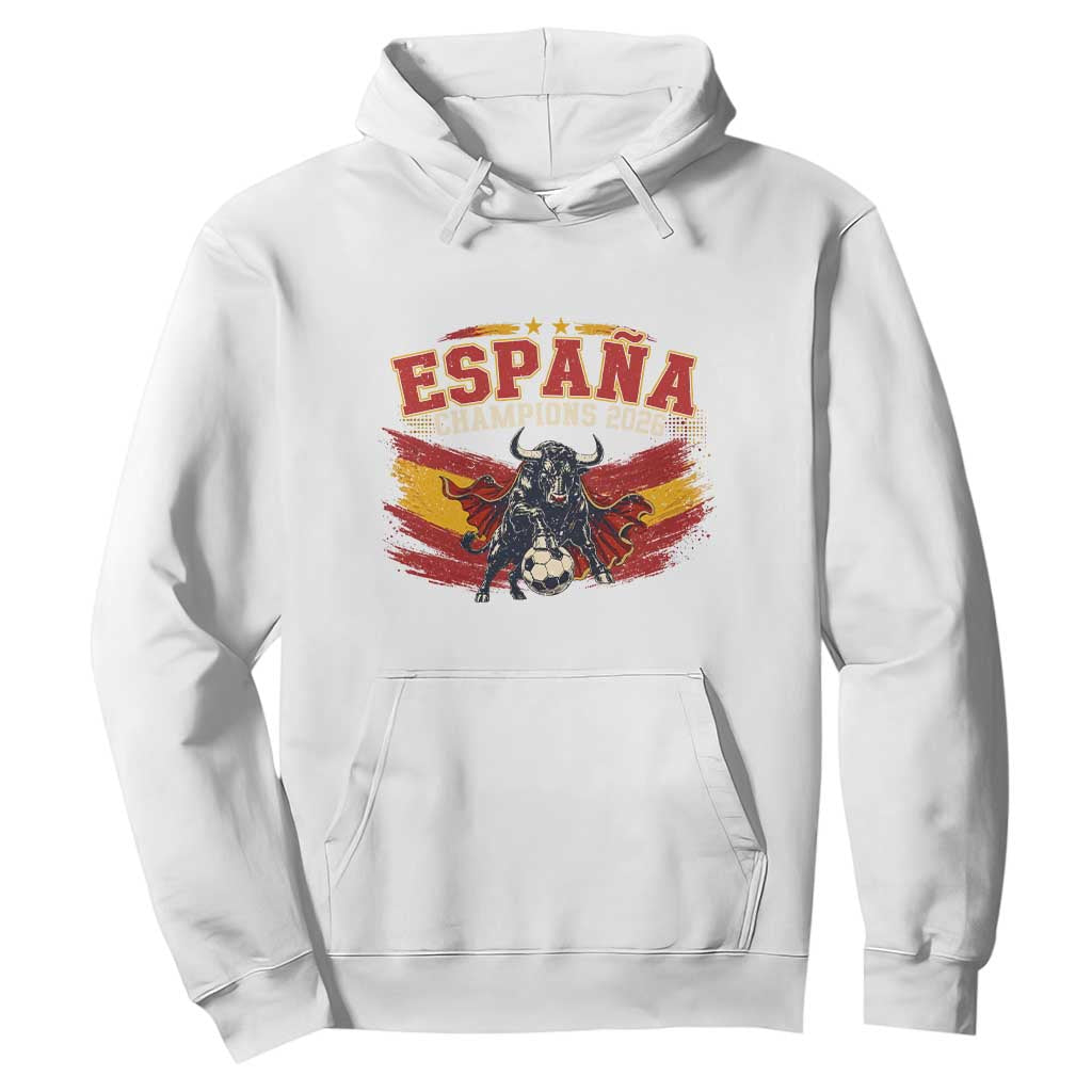 Spain Champions 2026 Hoodie Espana Soccer Fan Spanish Flag Bull