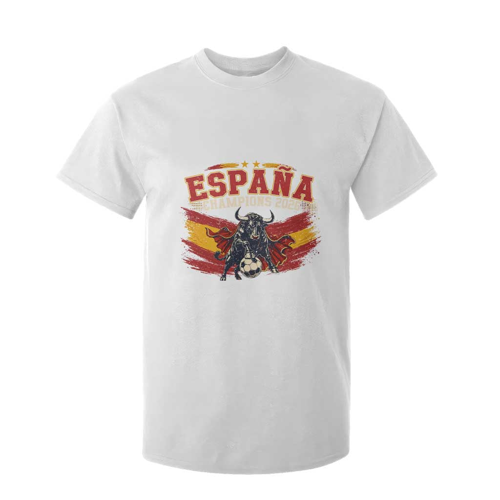 Spain Champions 2026 T Shirt For Kid Espana Soccer Fan Spanish Flag Bull