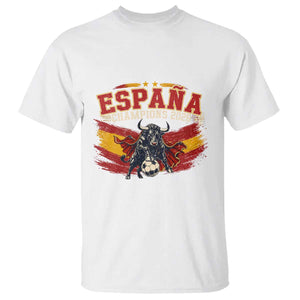 Spain Champions 2026 T Shirt Espana Soccer Fan Spanish Flag Bull