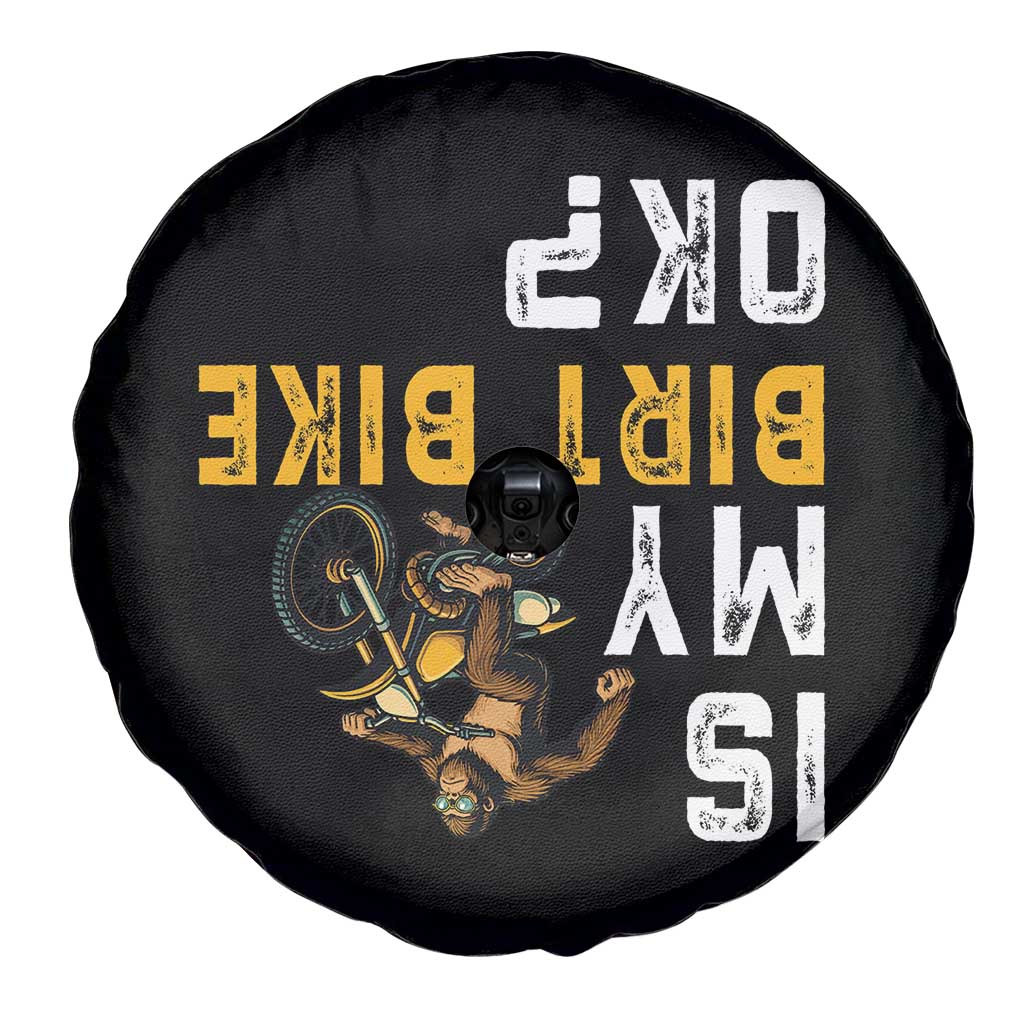 Funny Bigfoot Sasquatch Biker Spare Tire Cover Is My Dirt Bike OK TS14 Print Your Wear
