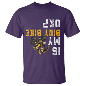 Funny Bigfoot Sasquatch Biker T Shirt Is My Dirt Bike OK TS14 Purple Print Your Wear