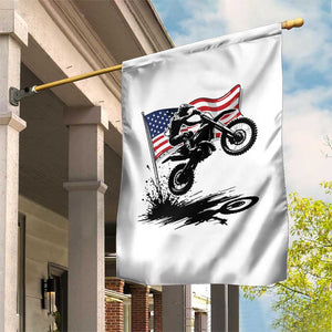 Dirt Bike American Flag Motocross Garden Flag TS14 Print Your Wear