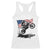 Dirt Bike American Flag Motocross Racerback Tank Top TS14 White Print Your Wear