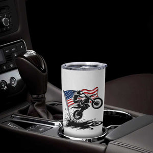 Dirt Bike American Flag Motocross Tumbler Cup TS14 Print Your Wear